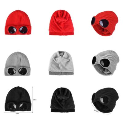 CAPPELLO CON OCCHIALI IN LANA PER UOMO DONNA UNISEX FASHION - TAGLIA UNICA  | eBay