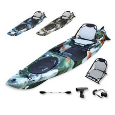 3.6M BLACKHAWK PELICAN Adjustable Hard Seat Fishing Rudder Kayak Paddle Package