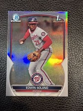 2023 Bowman Chrome Refractor Edwin Solano /499 Washington Nationals #BCP-169