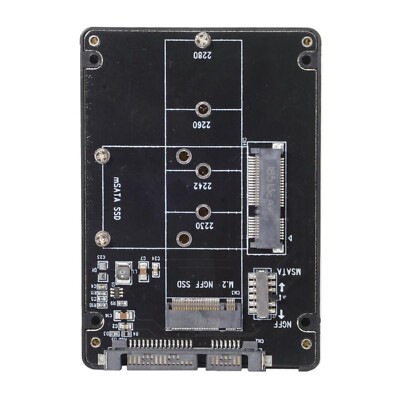 xiwai Combo M.2 NGFF B-Key & mSATA SSD to SATA 3.0 Adapter Converter Case Enc...