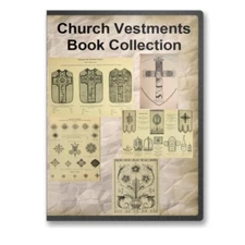 Church Vestments Banners Embroidery Designs Needlework History 17 Books CD B401