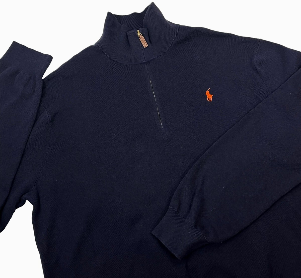 Polo Ralph Lauren Mens XL Pima Cotton Knit Pullover L/S Mock Neck