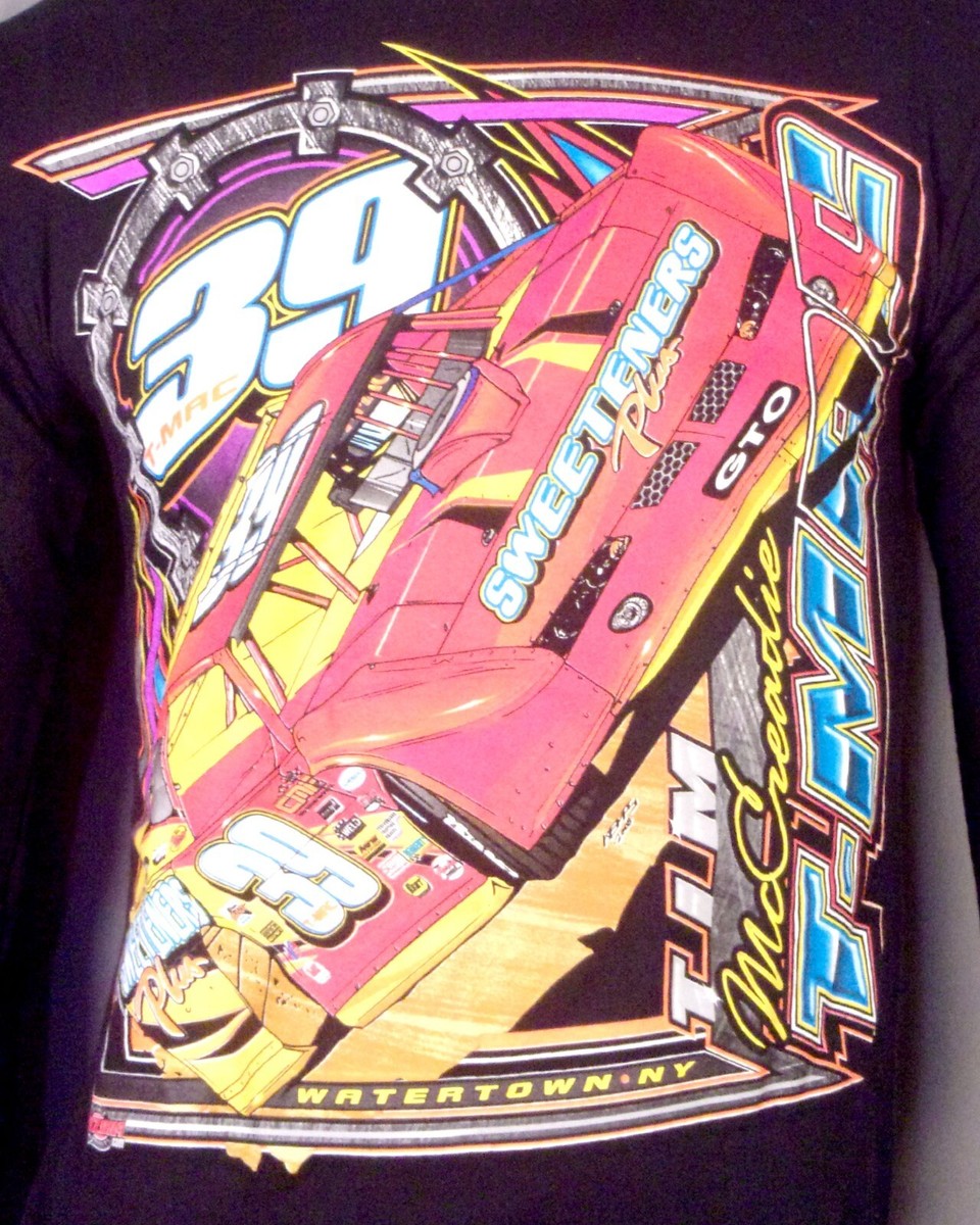 vintage 00s Y2K 2008 Tim McCreadie RARE LS T-Shirt Dirt Racing