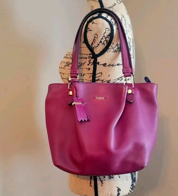 TOD'S Flower bag Tote Bag Hand bag