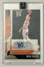 2020-21 Panini Instant NBA Michael Porter #110 Orange Parallel Auto 8/10