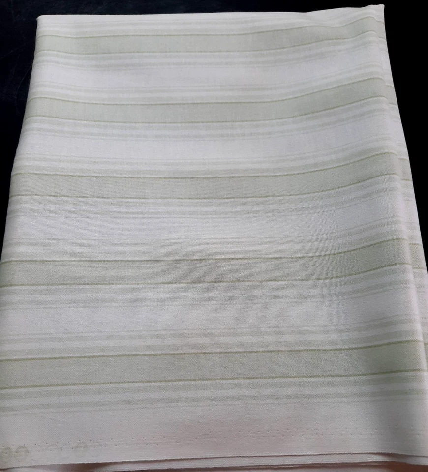 2 yds 'Treasures' by Shabby Chic Fabrics Green & White Striped Cotton - Image 4 of 4
