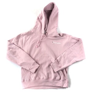 Champion Inversa Tejido Sudadera Con Capucha Para Mujer Pequeña Rosa Bordado  script | eBay