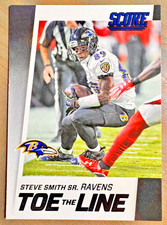 2016 Score Steve Smith Sr. 12 Toe the Line BLACK 💎40% OFF 8+💎 Baltimore Ravens