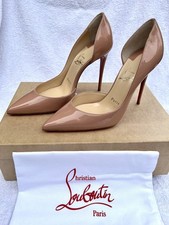 CHRISTIAN LOUBOUTIN Iriza 100 High heel Stiletto Pumps - Nude 37 UK4 - BRAND NEW