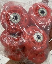 70mm Inline Skate Wheels that flash and light up pack of 8