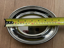 Oval Platter Stainless Steel Tray Plate Serving Dish 20cm MADE IN BIRMINGHAM UK