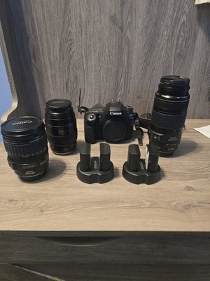 Canon EOS 80D 24.2  DSLR  28-135ISUSM, 100MM, 70-300ISUSM Lens*READ DESCRIPTION*