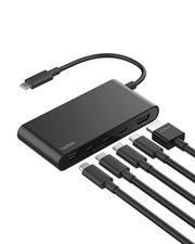 Image of Belkin USB-C Hub, 5-Port Hub with 4K HDMI Display @ 5 Port HDMI, Black
