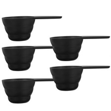5 PCS Plastic Measuring Spoon Set 1/4 Cup Short Handle Coffee Scoop Baking