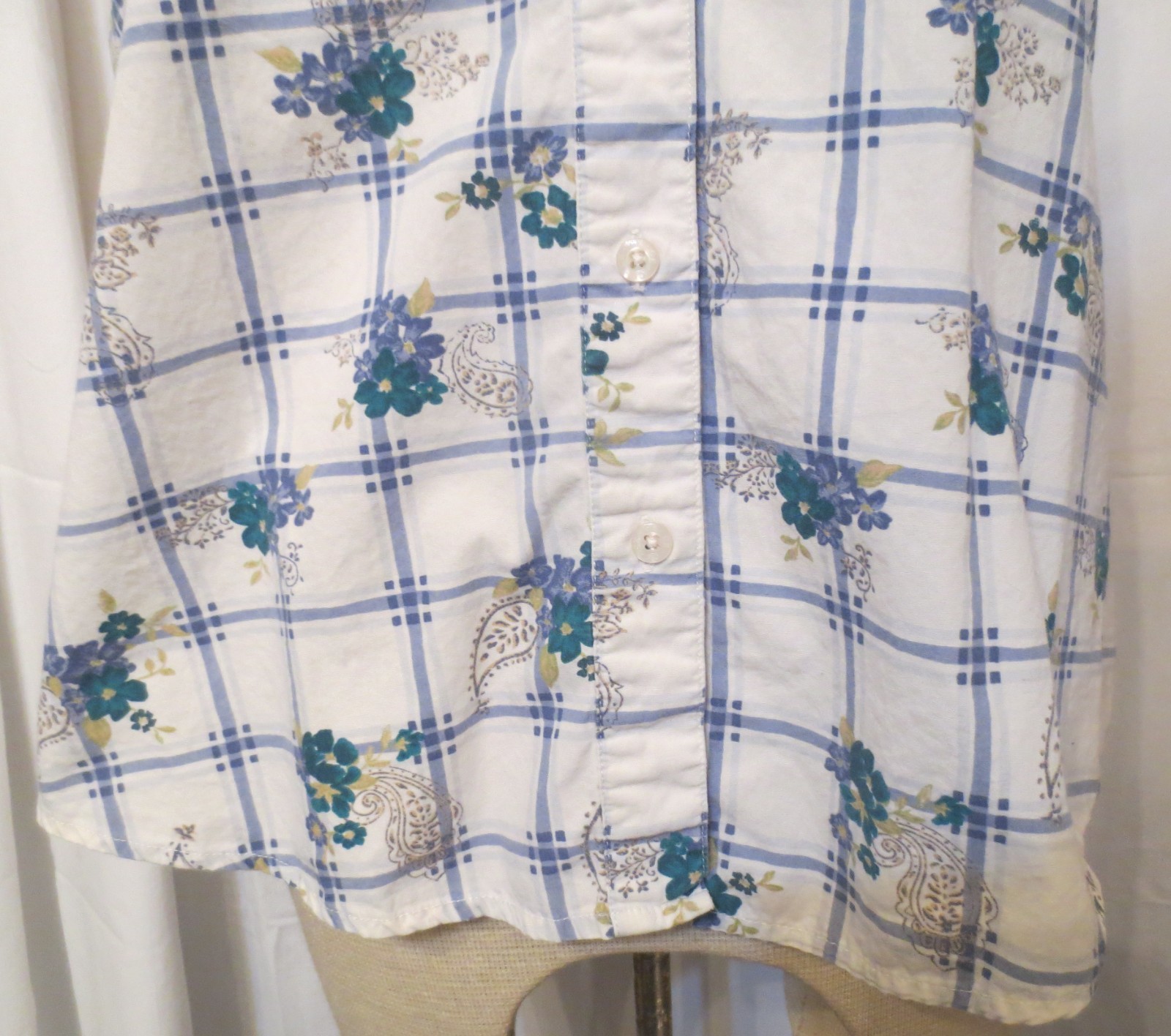 Vtg Classic Elements women’s  Blouse Button Up sl… - image 4