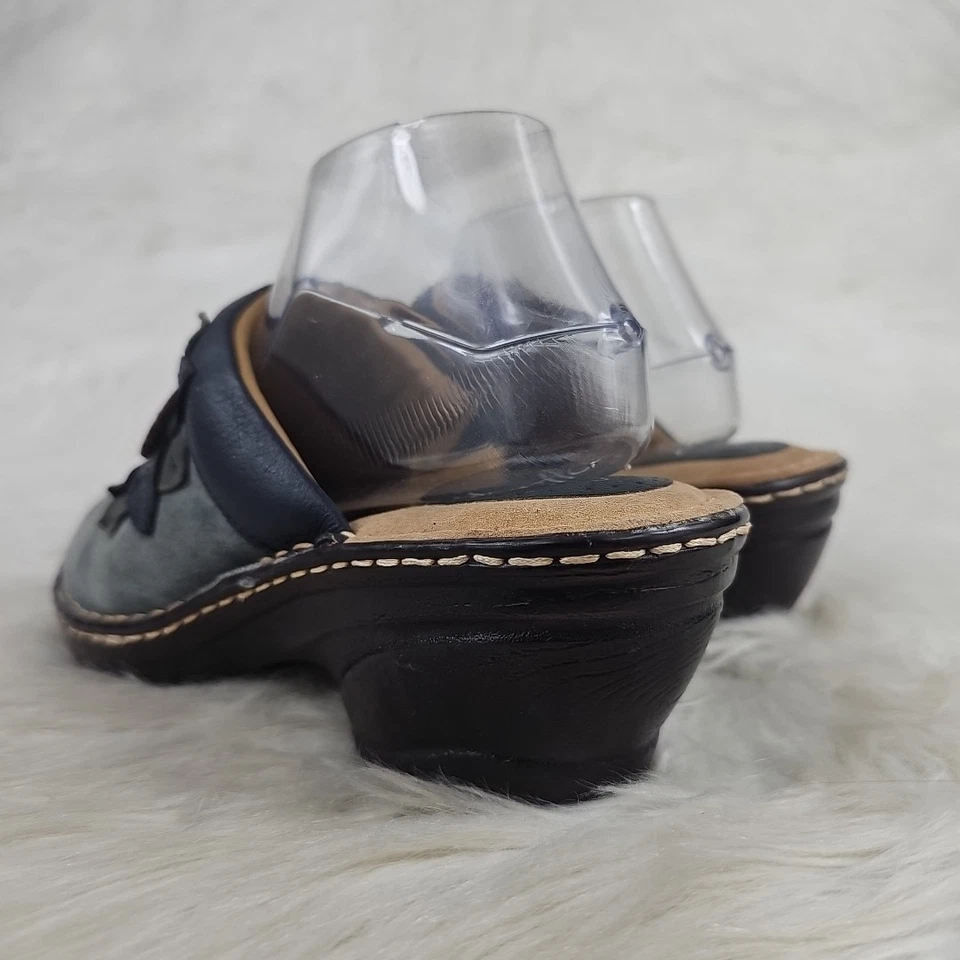 Sapato Casual Feminino SOFTSPOTS Couro Camurça Azul Tamanho EUA 9,5M - Imagem 4 de 4