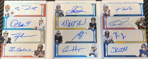 2025 Panini National Treasures Treasure Chest Signatures NFL 12-Card Booklet 1/1