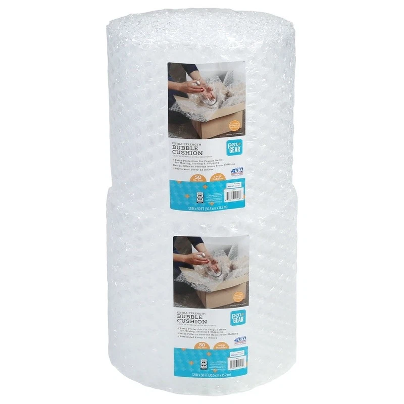 Extra Strength Bubble Cushion Pack 12x50ft Puncture Resistant Packing Material - Image 3 of 4
