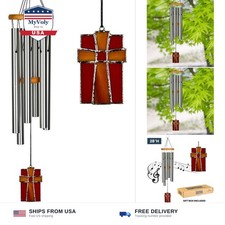 Woodstock Wind Chimes for Outside, Outdoor Decor, Garden, Patio and Front Por...