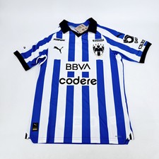 Monterrey Puma Home Jersey Promo 23/24 Mens MEDIUM M Soccer Jersey Blue Top NEW