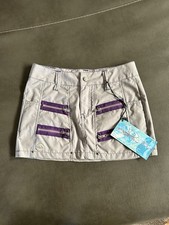 Vintage Y2K 2000s Macgear Macgirl Cyber Gray Tech Rave Mini skirt Rare Small