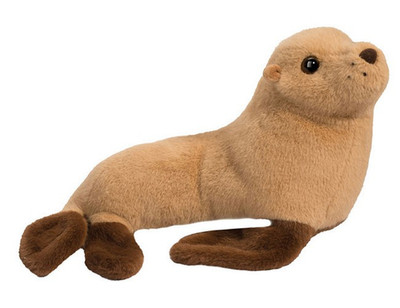 Bark 12'' Sea Lion Douglas Plush Stuffed Animal Doll Cuddle Toy Eared Seal Brown