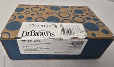 Dr. Brown's Natural Slow Flow Level 1 Wide-Neck Baby Bottle Silicone Nipple 6 PK