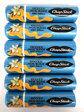 WOW 6 ChapStick HONEY NOURISH HONEY VANILLA Chap Stick Tubes FAST FREE SHIP