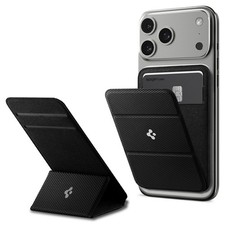 Spigen Smart Fold Magsafe Compatible Wallet Card Holder Black Color