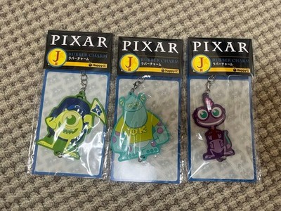 Pixar Happy Lottery J Prize Rubber Charm Sally, Mike, Randall