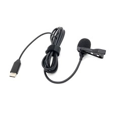 34dB USB C Clip On Lavalier Omnidirectional Mic for DJI Action 2/3/4/Pocket 3