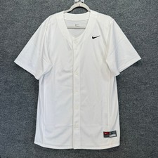 Nike Blank Baseball Jersey Mens Large White F...