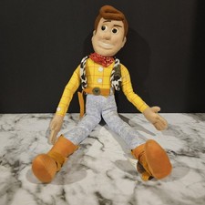 Disney Pixar Toy Story Sheriff Woody Posable Plush Doll No Hat 15  