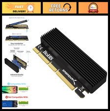 M.2 NVMe SSD to PCIe Adapter Card with Heatsink, Easy Install, Supports 2230/224
