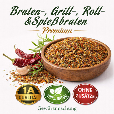 100g Braten- Grill- Roll- und Spießbraten Gewürzsalz 100g 1A Qualität
