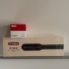 Tymo Ring Hair Straightening Comb Adjustable Heat 5 Settings With Bonus 