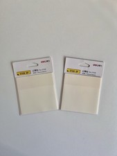 Transparent Memo Sheet Pad x2 Sticky Notes Stationery Office School Supplies