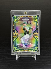 Chris Bassitt 2022 Panini Prizm #158 Yellow Snakeskin Prizm #/50 A’s Orioles