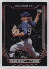 2019 Panini Chronicles Obsidian Electric Etch Red Prizm 11/25 Chris Paddack 0c2
