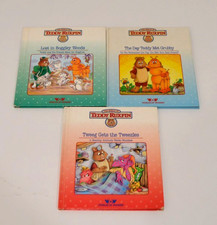 Teddy Ruxpin Lot of 3 Books Vintage WOW The World of Wonder Tweezles Grubby Bogg