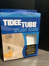 Tidee Tubb Splash Guard Set WHITE 5TT-W 11” X 9.25” NOS