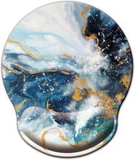 Mouse Pad with Wrist Support, Ergonomic Mouse Pad with Memory Foam Wrist Rest Cu