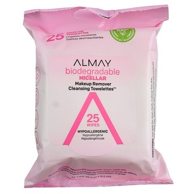 3 Pack Almay Micellar Makeup Remover Towelettes, 25 Ct