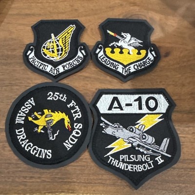 USAF Patch: 25th Fighter Squadron A-10 Patch Set