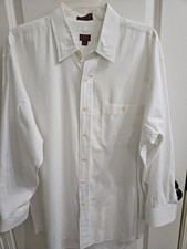 Vintage Chaps Ralph Lauren White Shirt Mens 16.5 32/33 Dress Button Up Long Slv