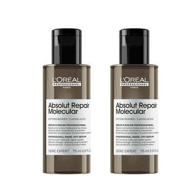 L Oréal Serie Expert Absolut Repair Molecular Rinse Off Haarserum 2 er   75 ml
