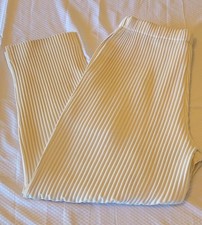 HOMME PLISS  ISSEY MIYAKE Mens Beige Pleated Japanese Pants Sz 2 Medium
