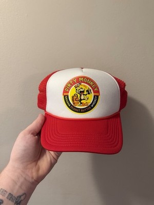 Dirty Monkey Banana Peanut Butter Whiskey Mesh Snapback Trucker Hat