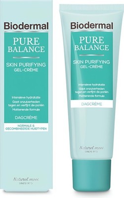 Biodermal Pure Balance Dagcrème Skin Purifying Gel-Crème - Dagcreme met hyaluron