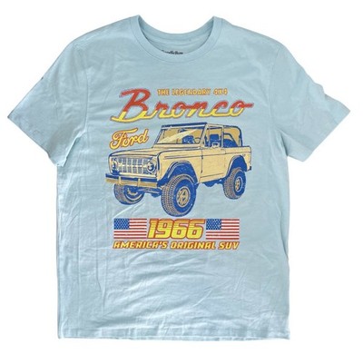 Good Fellow Licensed Ford Bronco Distressed Graphic Crewneck Tee Size Small